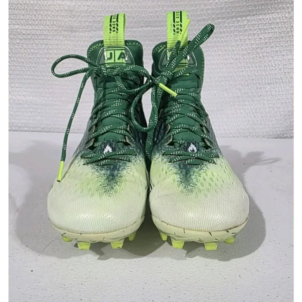Under Armour 3026576-300 Football Cleats Green Mens Size 9 UA